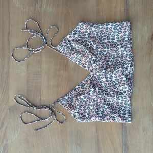 Cheetah print crop top